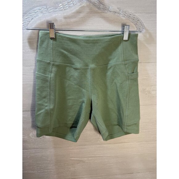 Lululemon‎ Womens Medium Green High-Waist Yoga Shorts With Pockets - Picture 5 of 8